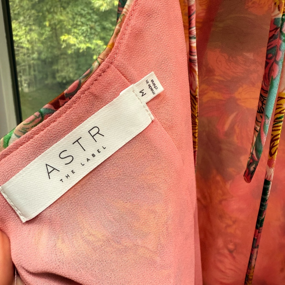 Astr The Label Gala Bustier Cross Strap Floral Midi Dress - Picture 7 of 8